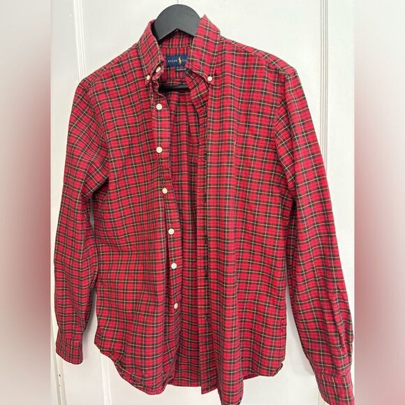 Polo Ralph Lauren Classic Fit Plaid Flannel Brushed Oxford Shirt size small - Picture 1 of 4